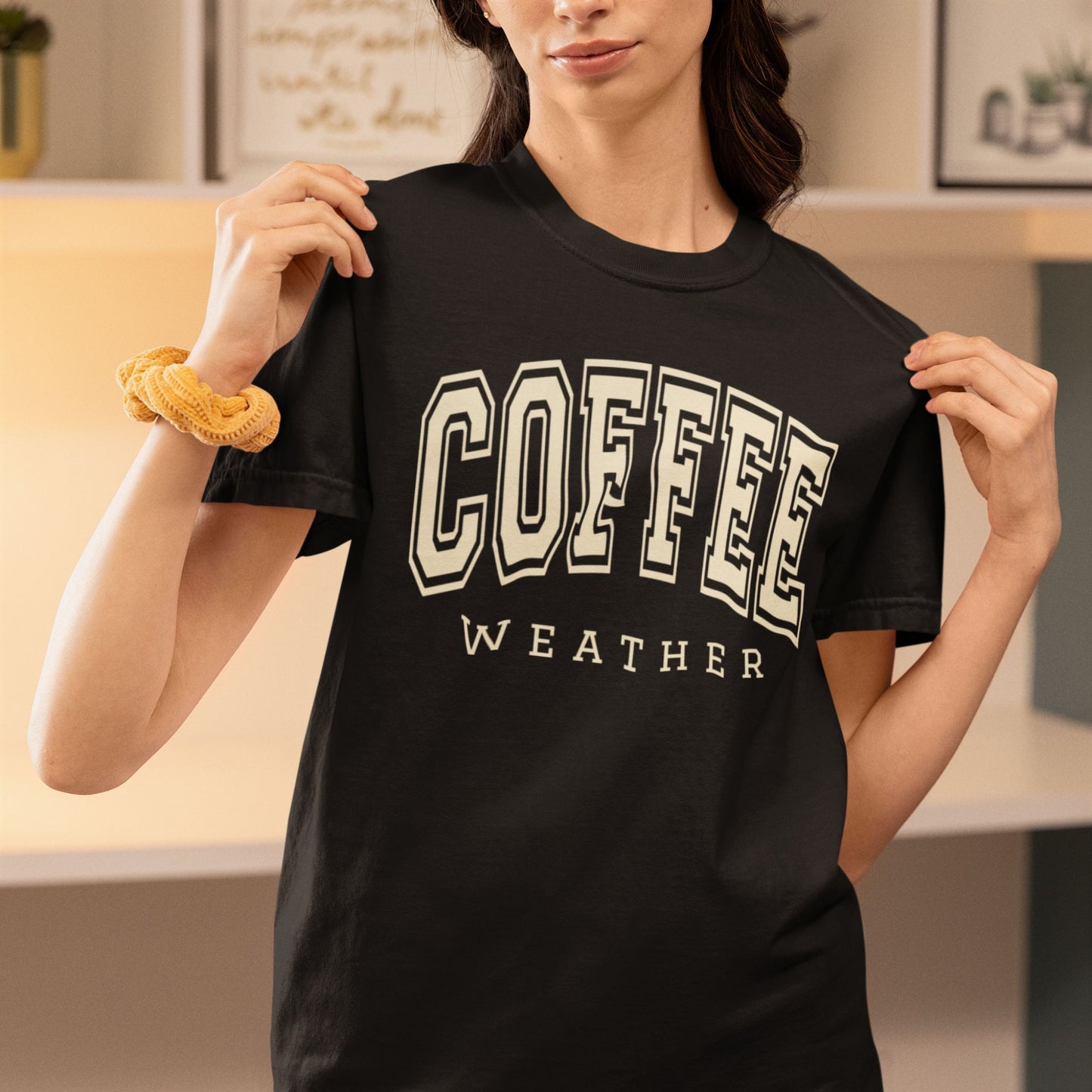 Coffee Weather T-Shirt – Comfort Colors® Cozy Fall Coffee Lover Tee