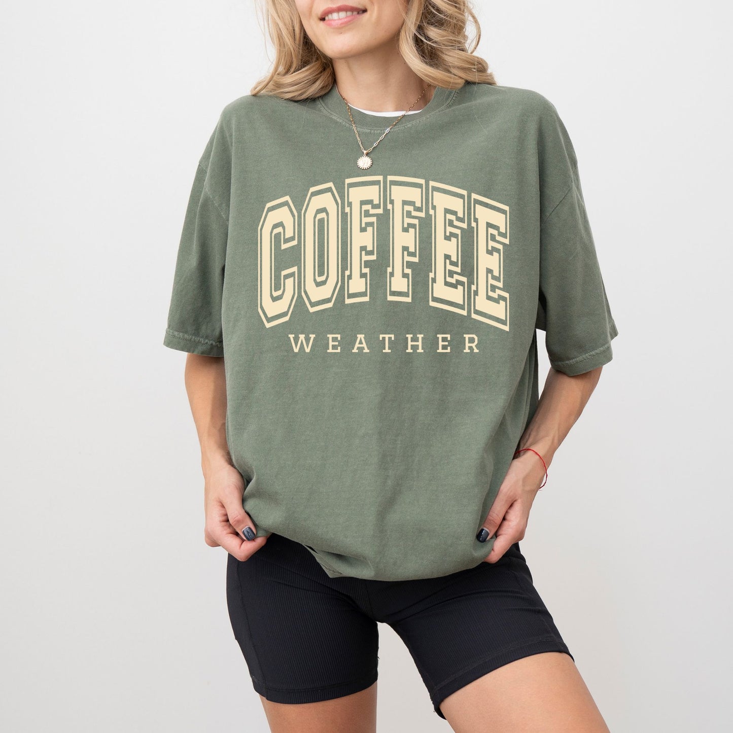 Coffee Weather T-Shirt – Comfort Colors® Cozy Fall Coffee Lover Tee