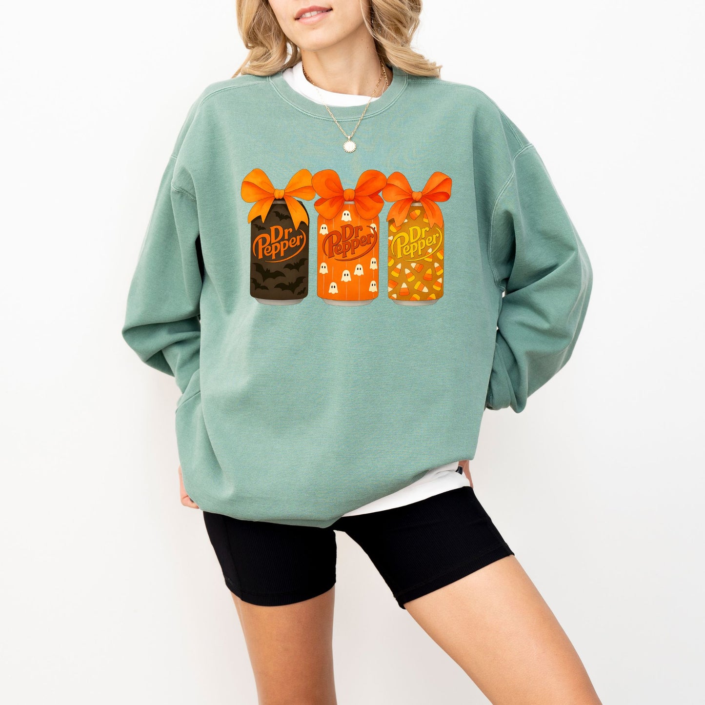 Dr Pepper Halloween Sweatshirt, Funny Spooky Soda Can Pullover, Cozy Fall Graphic Sweater