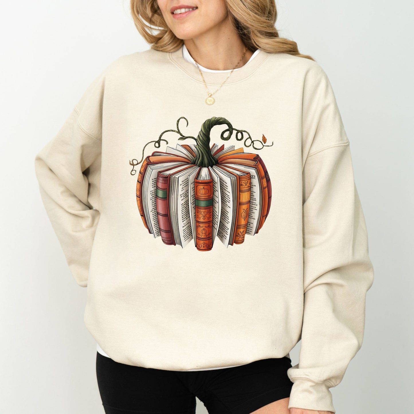 Fall Pumpkin Book Lover Sweatshirt