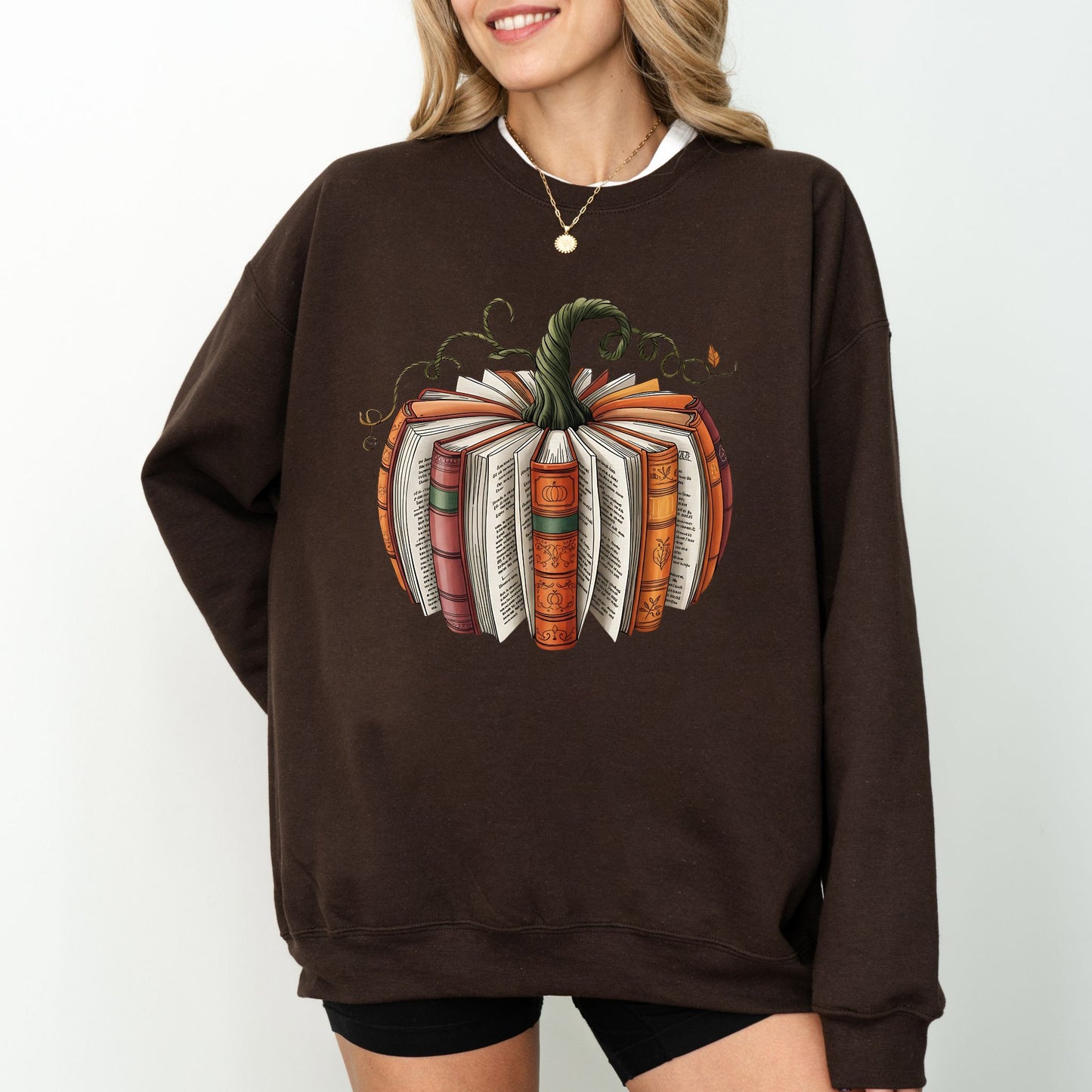 Fall Pumpkin Book Lover Sweatshirt