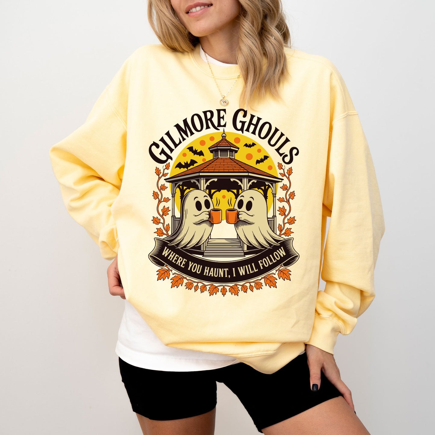 Gilmore Ghouls Ghost Coffee Sweatshirt