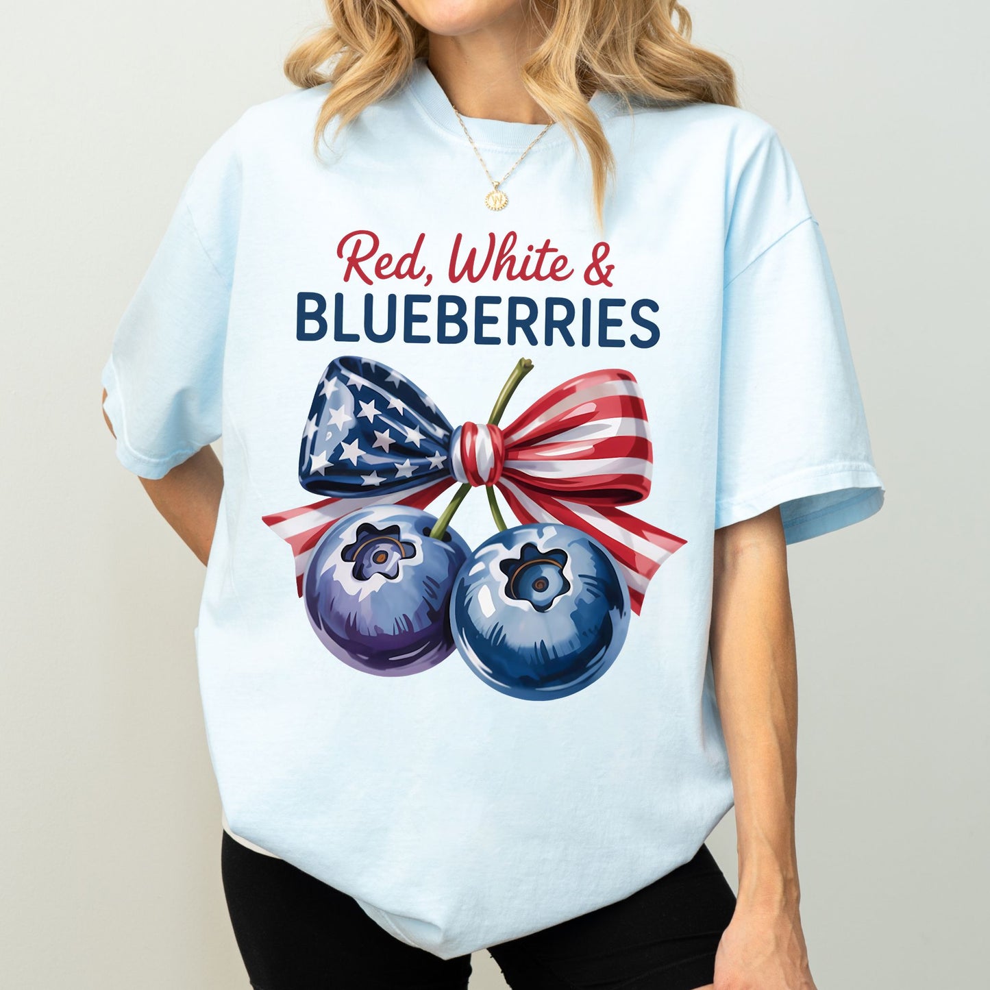 Red, White and Blueberries T-Shirt, USA Comfort Colors T-Shirt