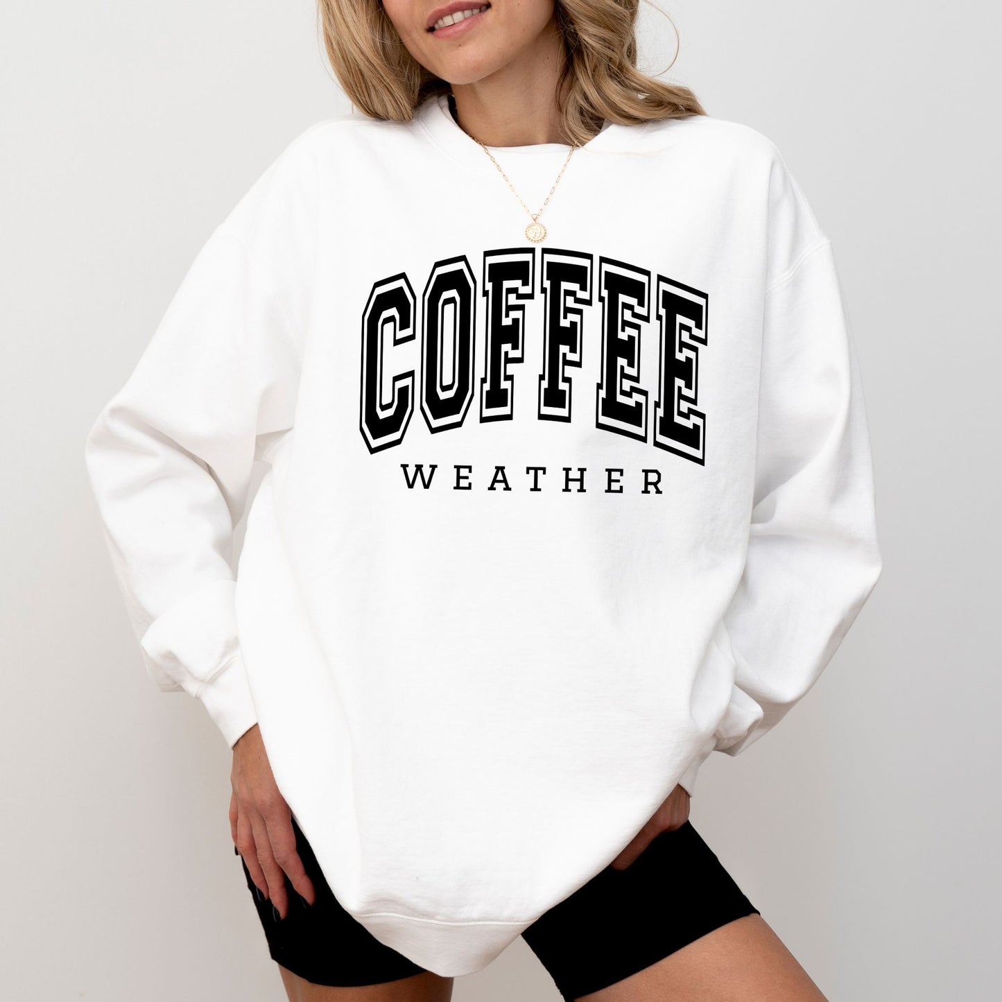 Coffee Weather Sweatshirt – Cozy Fall Coffee Lover Comfort Colors® Crewneck