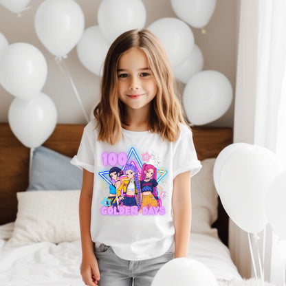100 Golden Days K-Pop Shirt – 100 Days of School Graphic Tee
