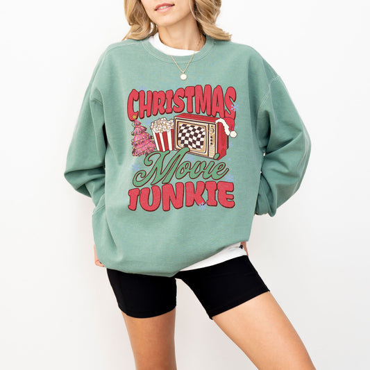 Christmas Movie Junkie Comfort Colors® Sweatshirt