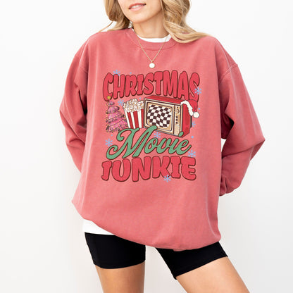 Christmas Movie Junkie Comfort Colors® Sweatshirt