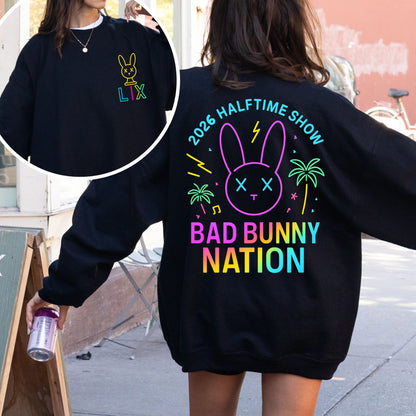 Bad Bunny Nation 2026 Halftime Show Sweatshirt