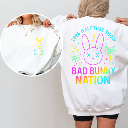 Bad Bunny Nation 2026 Halftime Show Sweatshirt
