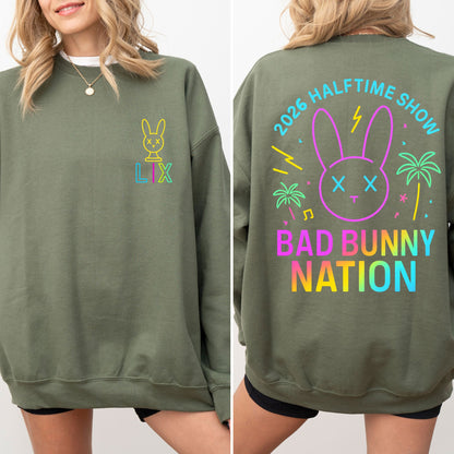 Bad Bunny Nation 2026 Halftime Show Sweatshirt