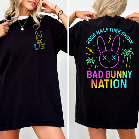 Bad Bunny Nation 2026 Halftime Show T-Shirt