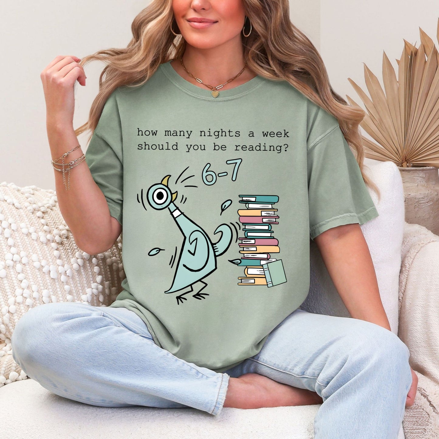 6–7 Reading Nights Tee – Funny Book Lover Comfort Colors® Shirt