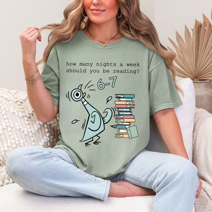 6–7 Reading Nights Tee – Funny Book Lover Comfort Colors® Shirt