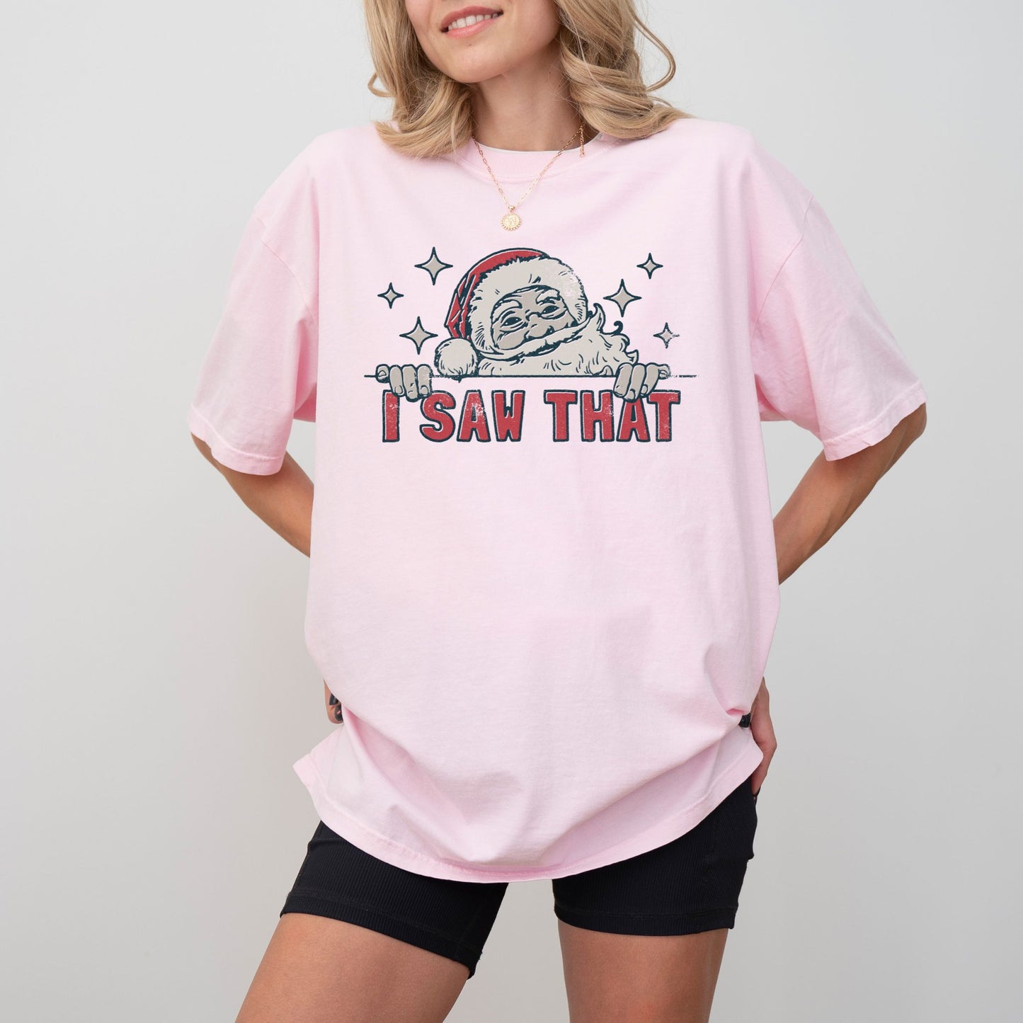 I Saw That Santa T-Shirt – Funny Vintage Christmas Tee