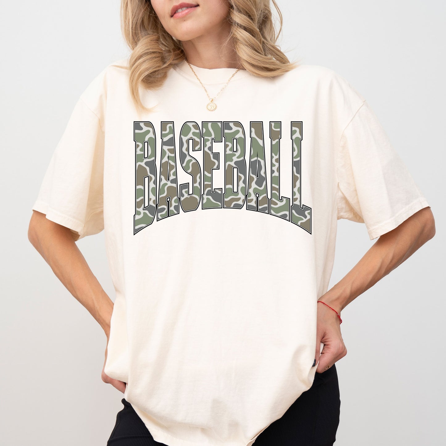 Baseball Camo T-Shirt, Game Day Baseball Shirt