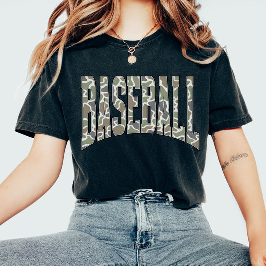 Baseball Camo T-Shirt, Game Day Baseball Shirt