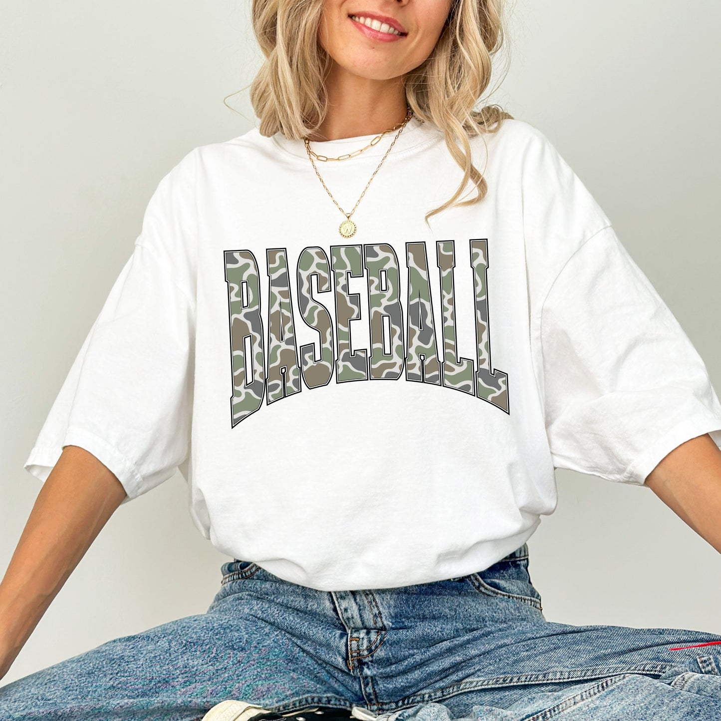 Baseball Camo T-Shirt, Game Day Baseball Shirt