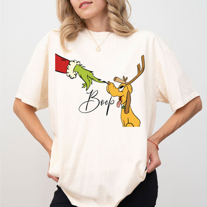 Boop Christmas Dog Shirt – Comfort Colors Graphic Tee