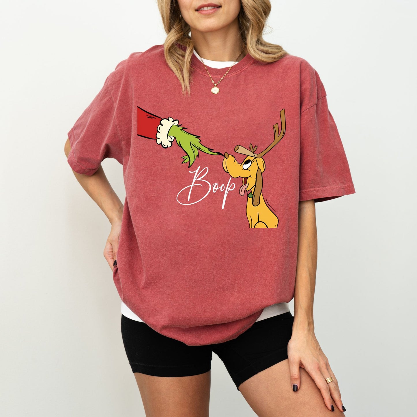 Boop Christmas Dog Shirt – Comfort Colors Graphic Tee