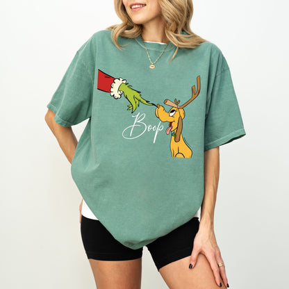 Boop Christmas Dog Shirt – Comfort Colors Graphic Tee