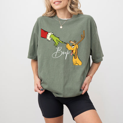 Boop Christmas Dog Shirt – Comfort Colors Graphic Tee