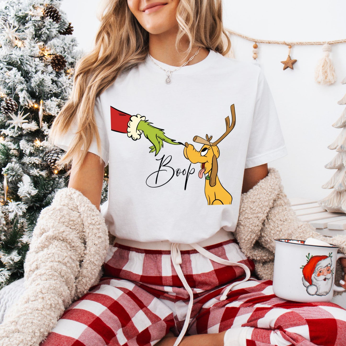Boop Christmas Dog Shirt – Comfort Colors Graphic Tee
