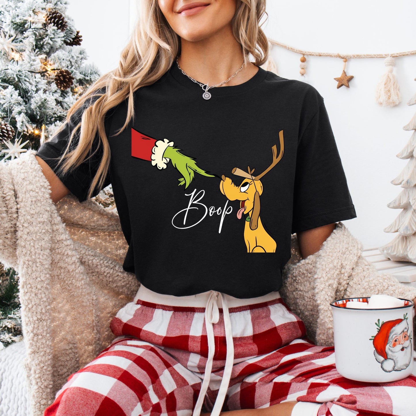 Boop Christmas Dog Shirt – Comfort Colors Graphic Tee