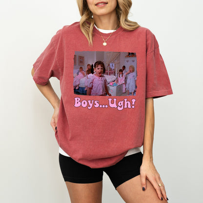 "Boys... Ugh!" Retro T-Shirt – Darla & Kids Movie Scene Tee | The Little Rascals 90s Nostalgia Merch
