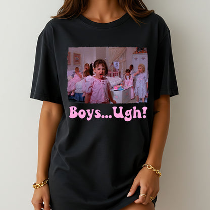 "Boys... Ugh!" Retro T-Shirt – Darla & Kids Movie Scene Tee | The Little Rascals 90s Nostalgia Merch