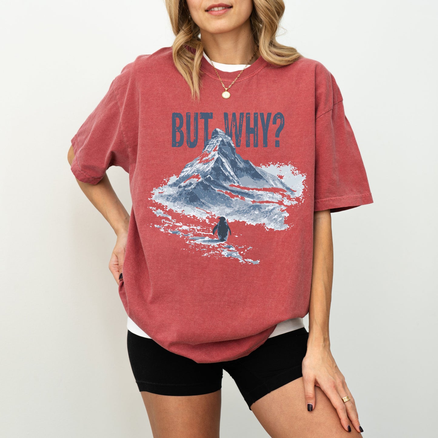 But Why? Penguin T-Shirt, Nihilist Penguin Graphic Tee