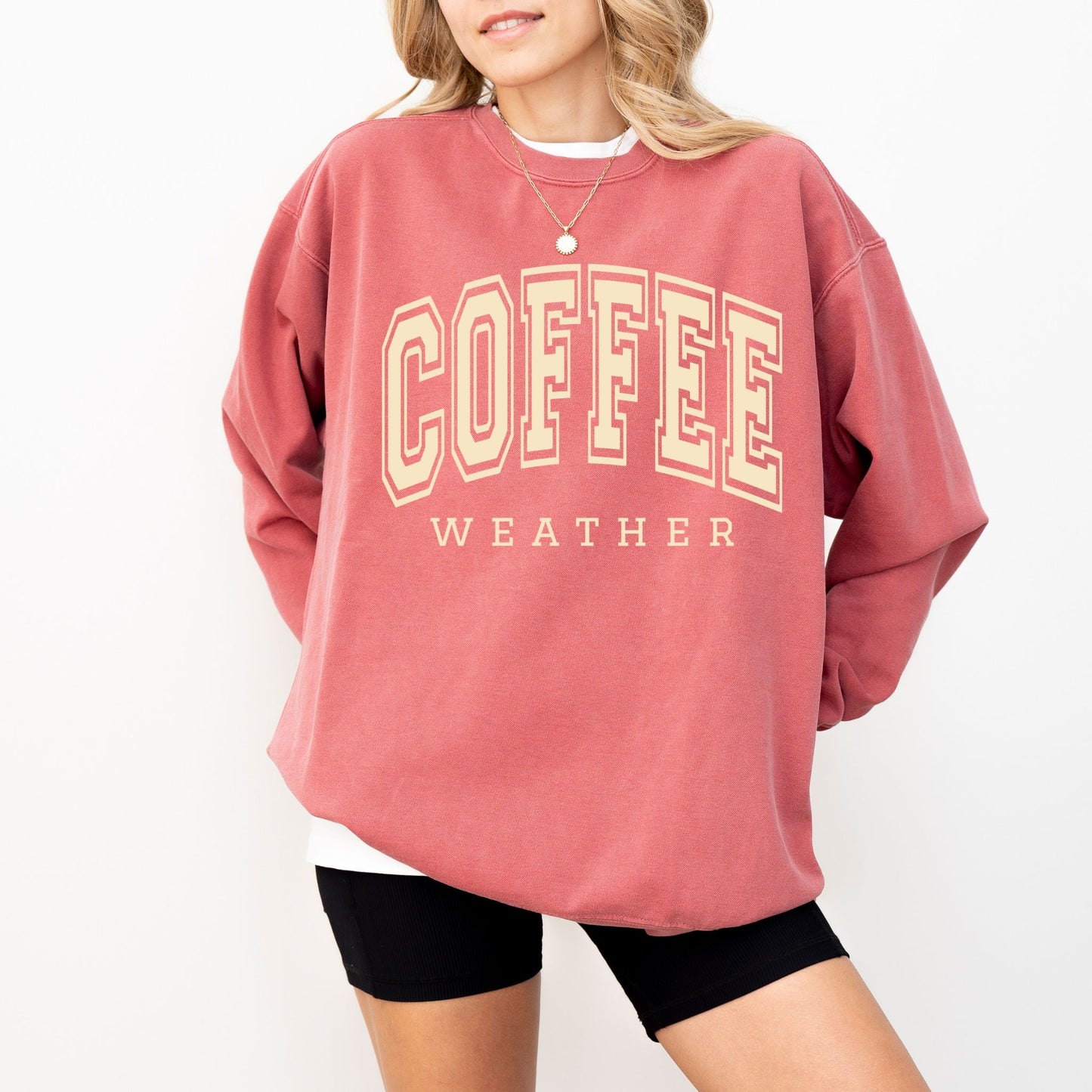Coffee Weather Sweatshirt – Cozy Fall Coffee Lover Comfort Colors® Crewneck