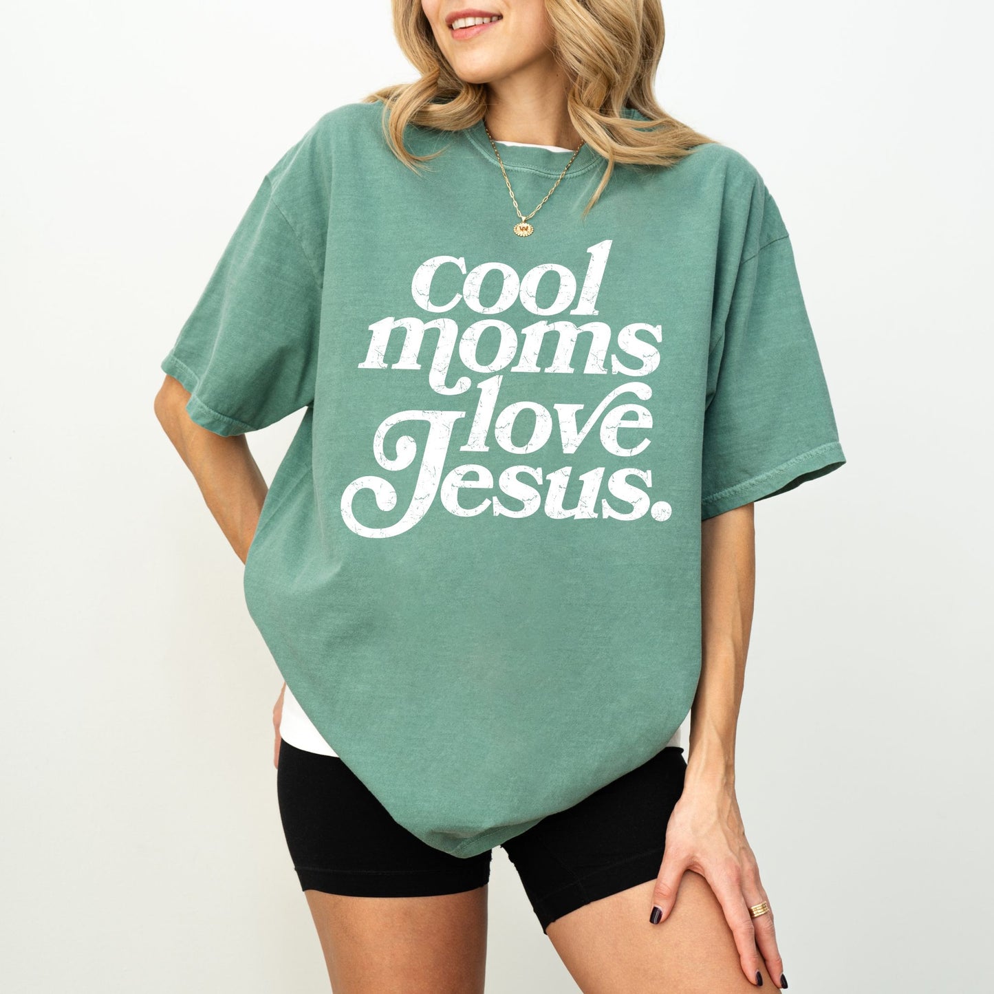 Cool Moms Love Jesus Shirt — Faith Graphic Tee