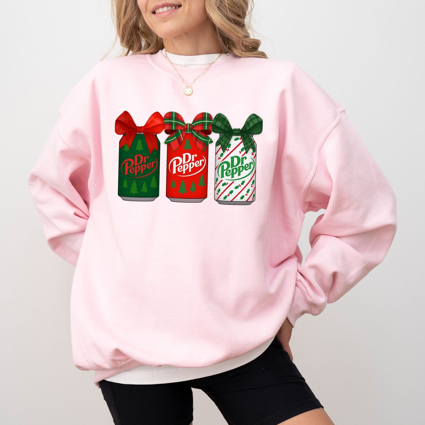 Dr Pepper Christmas Cans Sweatshirt – Festive Soda Lover Graphic Crewneck