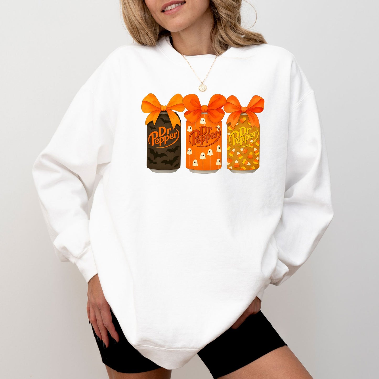 Dr Pepper Halloween Sweatshirt, Funny Spooky Soda Can Pullover, Cozy Fall Graphic Sweater