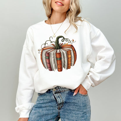 Fall Pumpkin Book Lover Sweatshirt