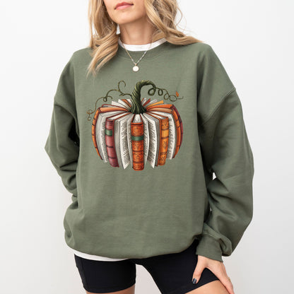 Fall Pumpkin Book Lover Sweatshirt