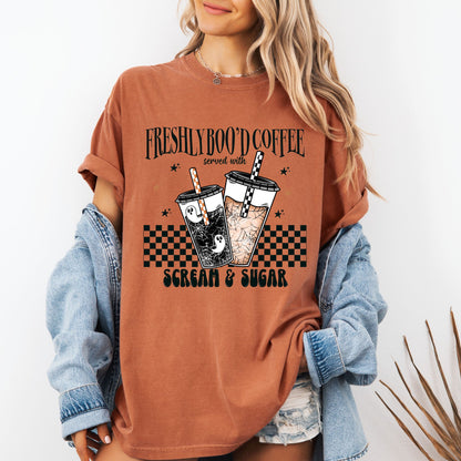 Freshly Boo’d Coffee Halloween T-Shirt