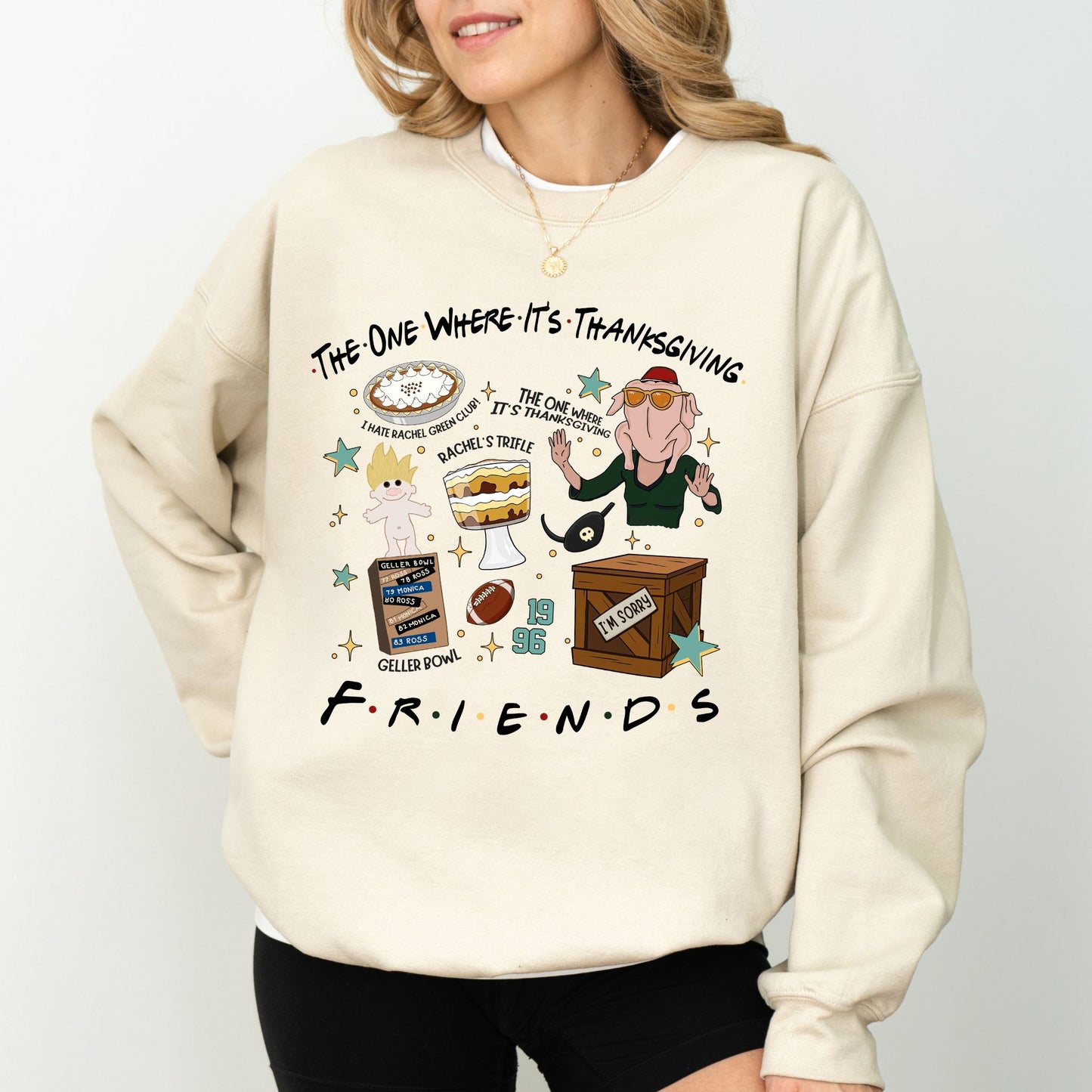 The One Where It’s Thanksgiving Sweatshirt — Funny Holiday Friendsgiving Crewneck
