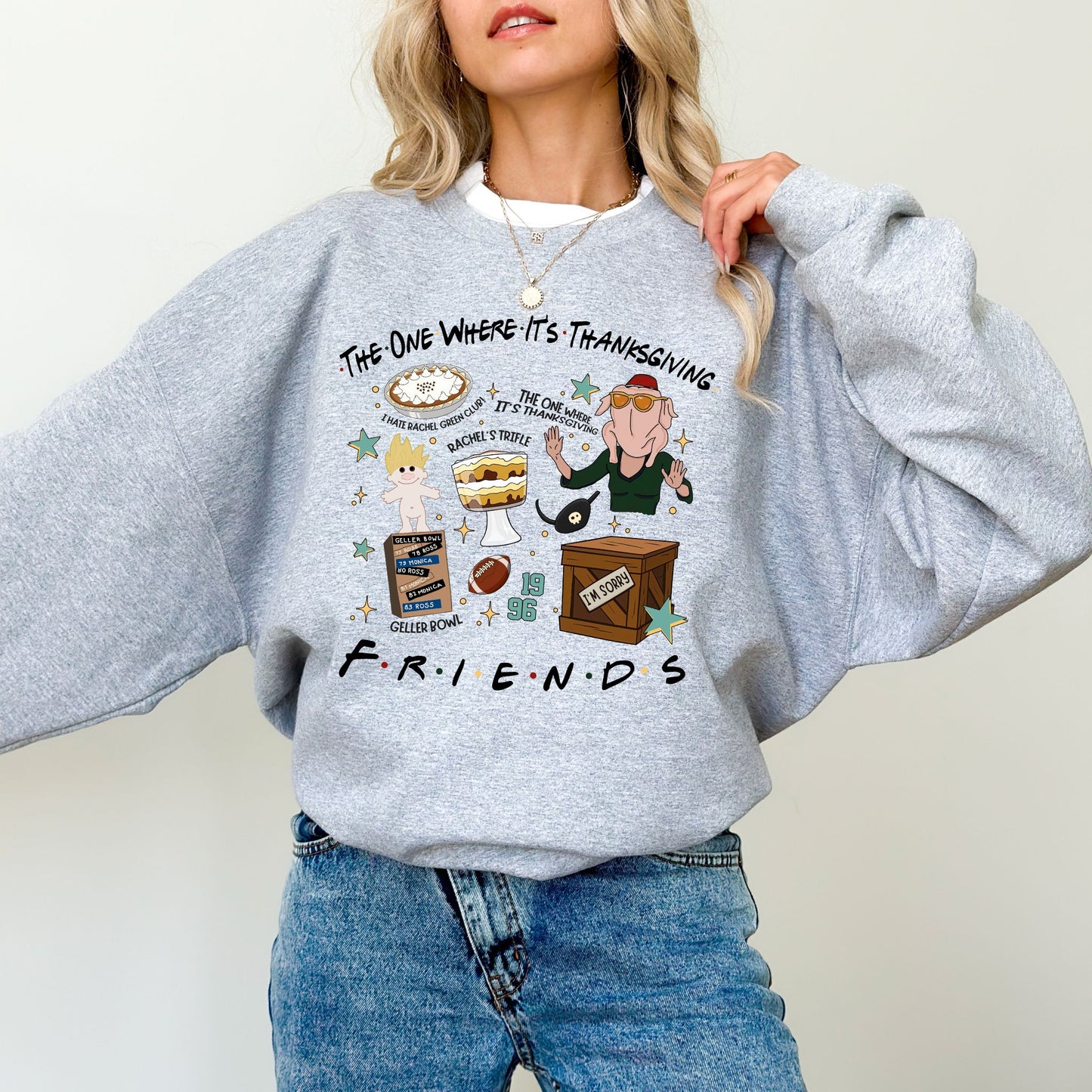 The One Where It’s Thanksgiving Sweatshirt — Funny Holiday Friendsgiving Crewneck