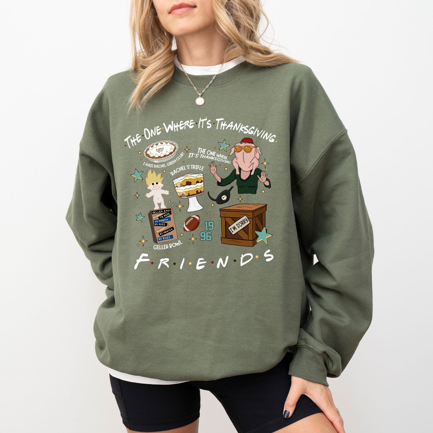 The One Where It’s Thanksgiving Sweatshirt — Funny Holiday Friendsgiving Crewneck