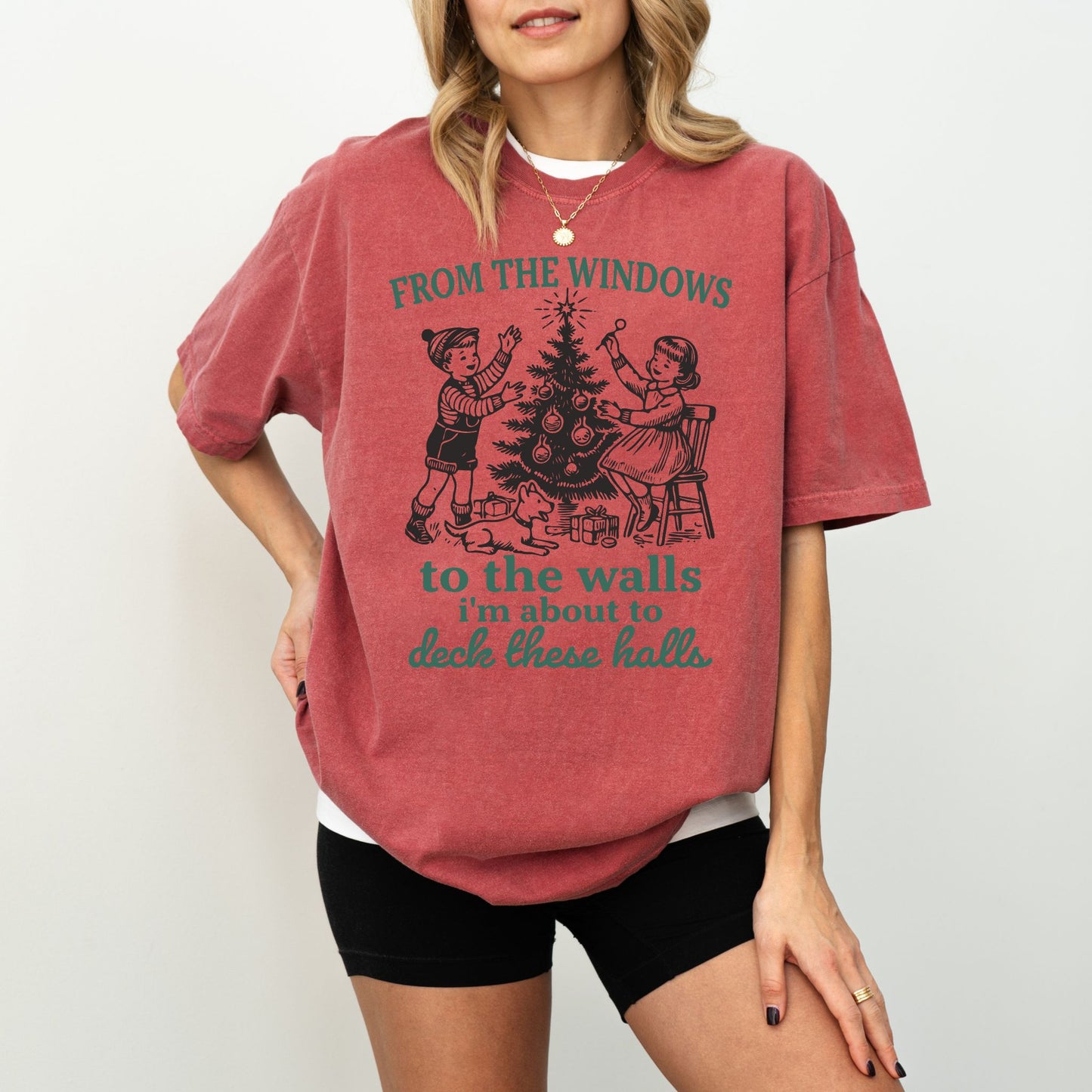 From The Windows To The Walls Christmas Shirt — Funny Holiday Comfort Colors® Tee