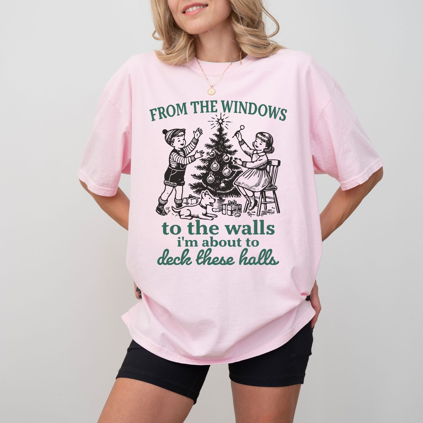 From The Windows To The Walls Christmas Shirt — Funny Holiday Comfort Colors® Tee