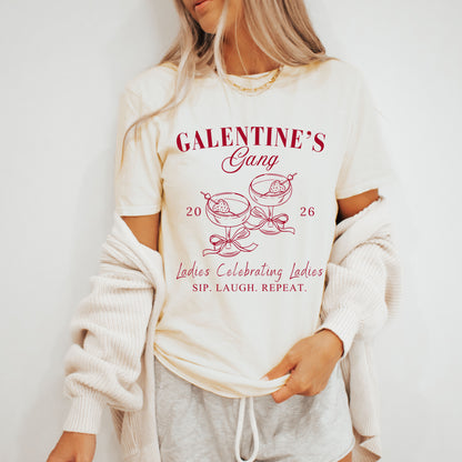 Galentine’s Gang Valentine T-Shirt – Ladies Celebrating Ladies Graphic Tee