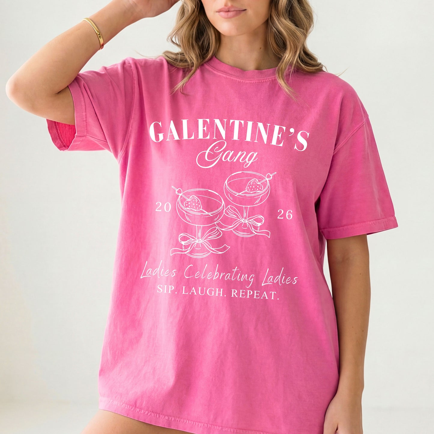 Galentine's Gang T-Shirt: Ladies Celebrating Ladies, Funny Galentine's Day Gift Tee, Best Friend Group Matching Outfit