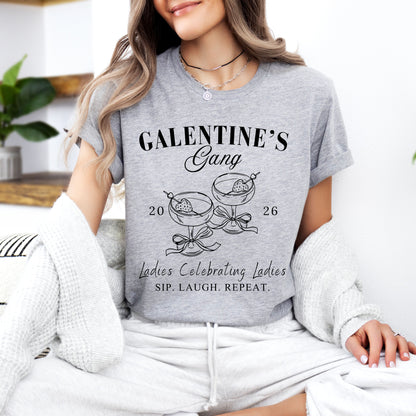 Galentine’s Gang Valentine T-Shirt – Ladies Celebrating Ladies Graphic Tee