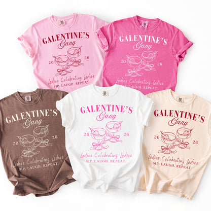 Galentine's Gang T-Shirt: Ladies Celebrating Ladies, Funny Galentine's Day Gift Tee, Best Friend Group Matching Outfit