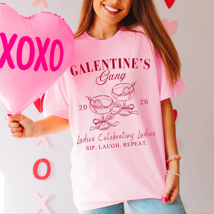 Galentine’s Gang Valentine T-Shirt – Ladies Celebrating Ladies Graphic Tee