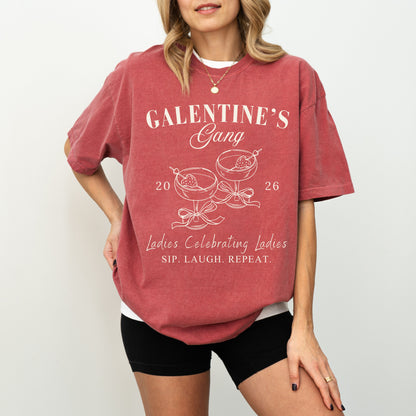 Galentine's Gang T-Shirt: Ladies Celebrating Ladies, Funny Galentine's Day Gift Tee, Best Friend Group Matching Outfit