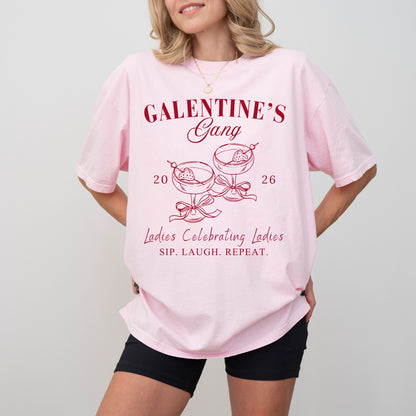 Galentine's Gang T-Shirt: Ladies Celebrating Ladies, Funny Galentine's Day Gift Tee, Best Friend Group Matching Outfit