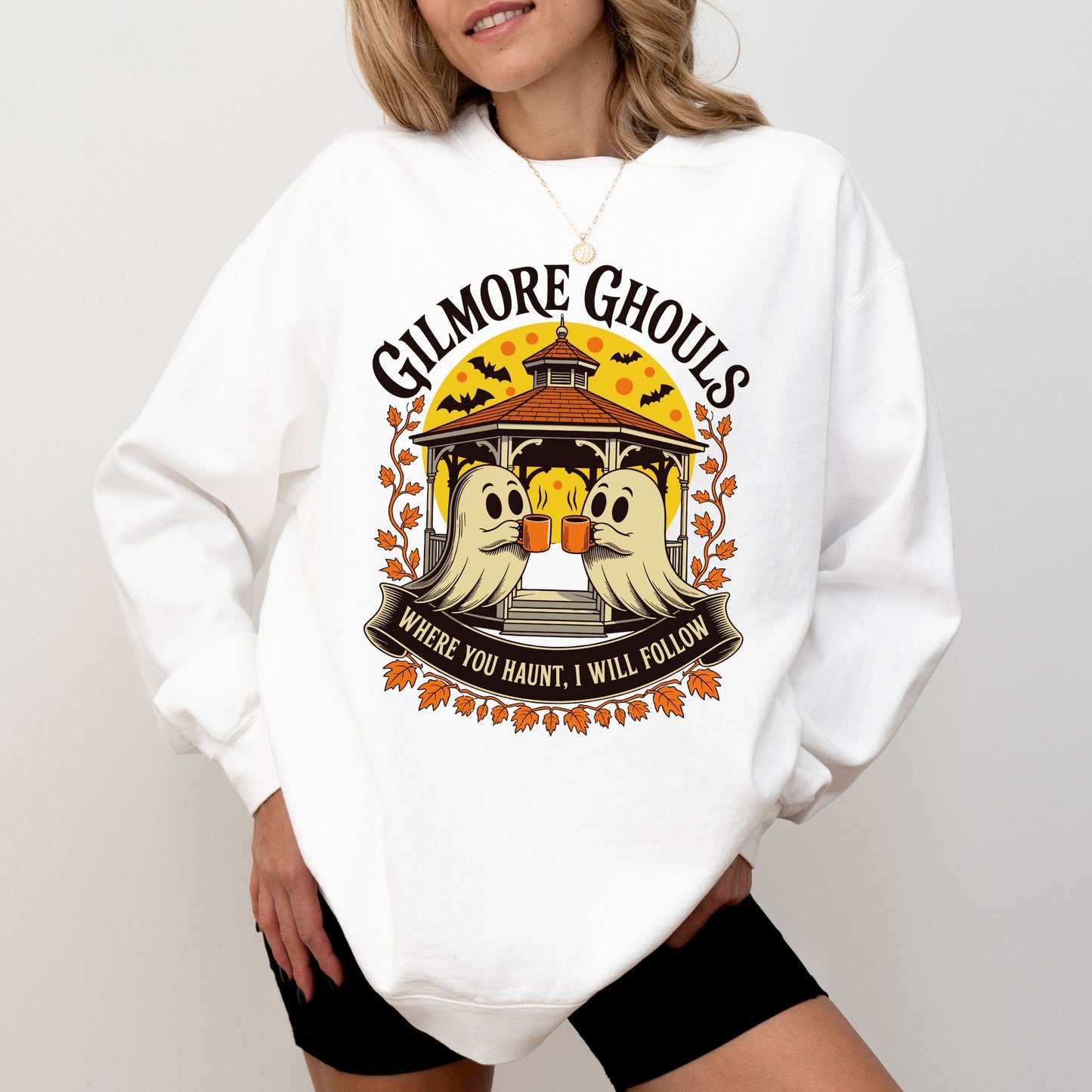 Gilmore Ghouls Ghost Coffee Sweatshirt